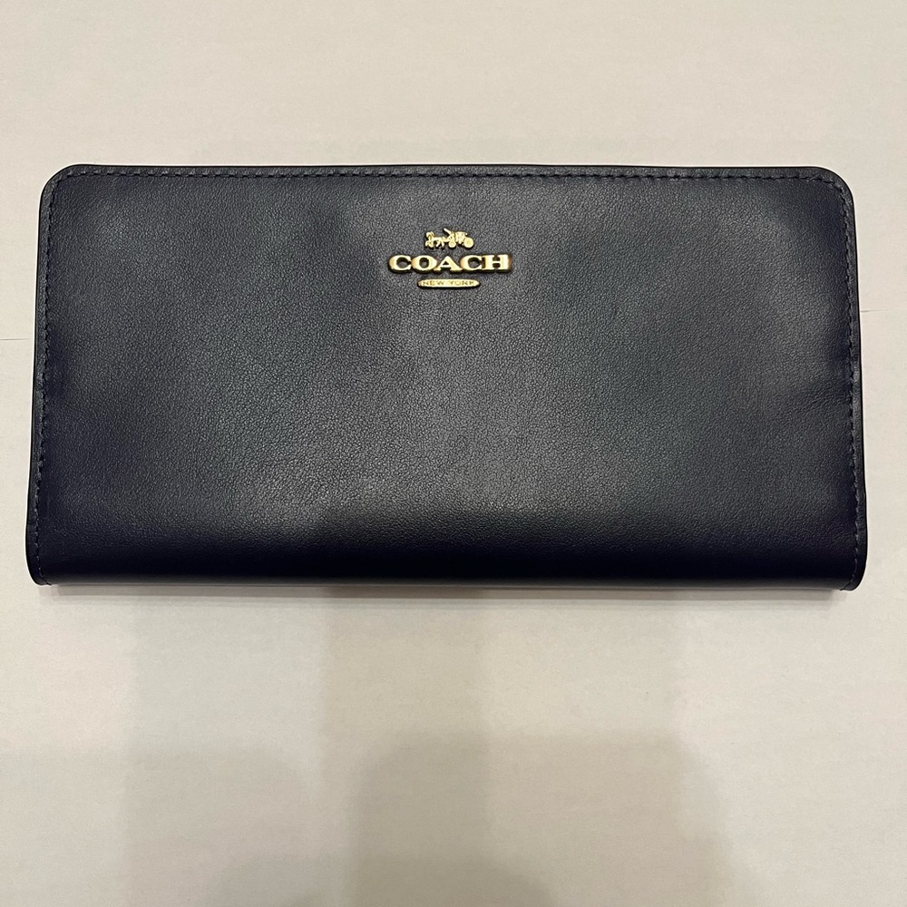 Coach New York “Smith” skinny leather wallet nwt